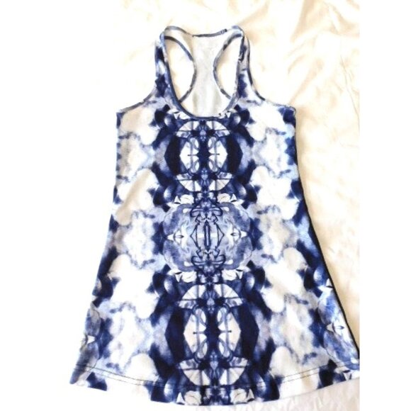 Lululemon Cool Racerback Ink Blot White Deep Indigo size 6 - Picture 1 of 7